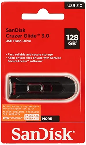 Memoria Sandisk 128Gb USB 3.0 Cruzer Glide